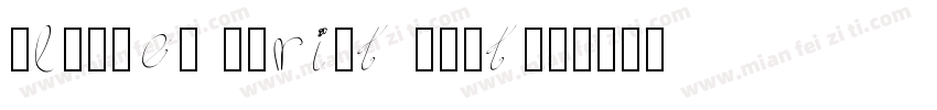 Bloomed Script Font字体转换